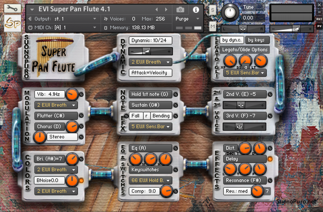 Virtual Pan-Flute interface